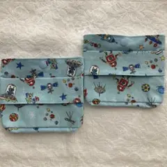 719.宇宙とロボットの移動ポケット2個セット