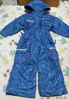 ピュアコンシャス　スキーウェア90つなぎ　ジャンプスーツ　スノースーツ ブルー青