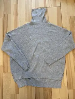ADAM ET ROPE タートルネックセーター　グレー　フリーサイズ