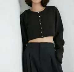 極美品 アニエスベー アダムエロペ 2WAY PRESSIONS カーディガン