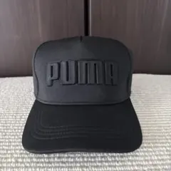 【未使用】 PUMA GOLF プーマ オールブラック キャップ 立体ロゴのサムネイル