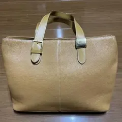 バーバリー Burberry キャメルレザー トートバッグ ノバチェック