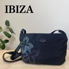 IBIZA イビザ ナイロン レザー リュック バックパック 花 パッチワーク