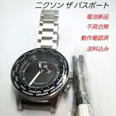 ニクソン THE PASSPORT ブラック 稼動品 新品メタルバンド 中古品のサムネイル