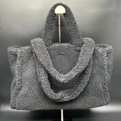 DECOLLTEデコルテ ボア トートバッグ ブラック モコモコ
