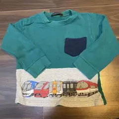 ハングリーハート　電車　トレーナー 100cm