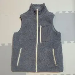 グレー フリース ノースリーブベスト M