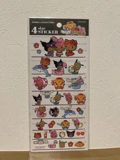 サンリオキャラクター 4サイズステッカー　日焼け