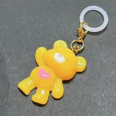 PR29 ハンドメイド レジン 蓄光 くま めじるしアクセサリー チャーム