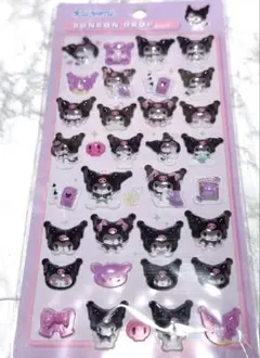 サンリオ　海外製　ボンボンドロップシール ぷくぷくシール