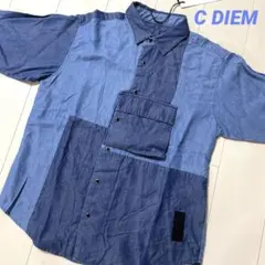 C DIEM カルペディエム　パッチワークデニム　ユーティリティシャツのサムネイル