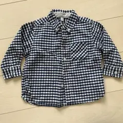 無印良品　ギンガムチェックシャツ　90