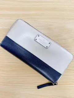 kate spade ホワイト ネイビー 長財布のサムネイル