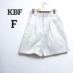 【ケービーエフ】ショートパンツ F 白 ハイウエスト ウエストゴム 美脚 春夏のサムネイル
