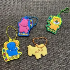 たべっ子どうぶつ　ラバーマスコット　らいおん　かば　ぞう　他