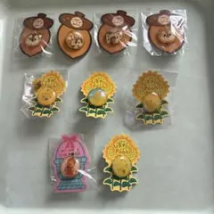 Disney チップとデール ひまわりプーさん　のピンバッジ９個セット