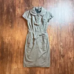 【古着】Christian Dior 膝丈ワンピース ミッドレングス グレーのサムネイル