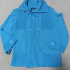 美品　QUEENS COURT 青 長袖カーディガン