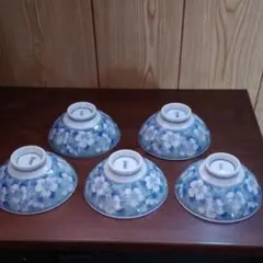 【☆新品・未使用☆】有田焼　弥生窯　茶碗　５個セット