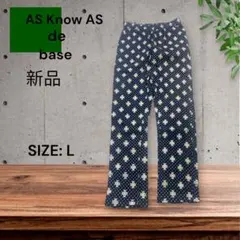e1667☆新品AS Know AS レトロ小花レギンスパンツL