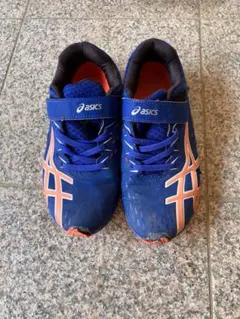 アシックス レーザービーム　青/オレンジ　23㎝