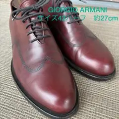 GIORGIO ARMANI バーガンディ ドレスシューズ 42ハーフのサムネイル