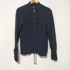 ZARA　ネイビー ジャケット　ライダース　リネン　Sサイズ
