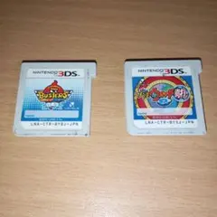 任天堂3DSカセット、 妖怪ウォッチバスターズ、白犬隊。 妖怪ウォッチ真打。