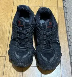 NIKE SHOX スニーカー ブラック 24.5
