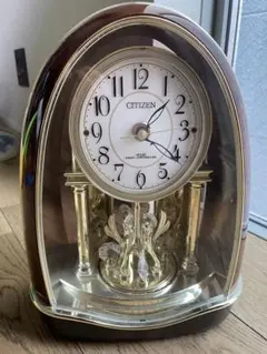 【作動品】CITIZEN 置時計 電波受信
