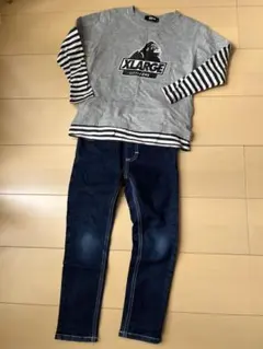 XLARGE 長袖カットソー & EDWIN デニム 120cm