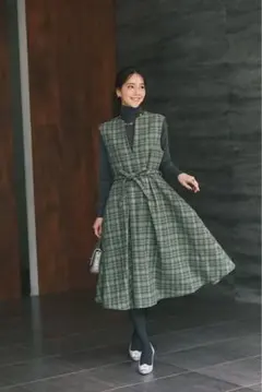 新品未使用タグ付き　SEVENTENセブンテン タックスカート　ブラックM 黒 Mavie..7】後ろレースアップサテンタックスカート | Remind me and