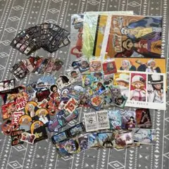 ワンピース　ステッカー、クリアファイルなどまとめ売り