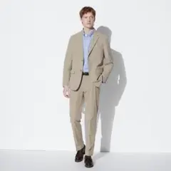 ユニクロ感動ジャケットパンツ　コットンライクセットアップ　新品未使用