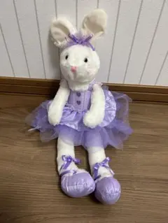 バレリーナウサギぬいぐるみ 紫