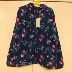 ニッセン　花柄　フリース　パーカー　150のサムネイル