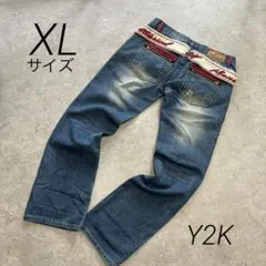 Y2K ダメージジーンズ　デニム　平成　ギャル男　フェアリーグランジ