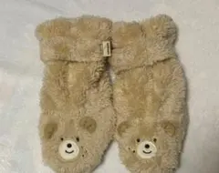【新品・未使用】ミキハウス　クマデザイン ベビー靴下