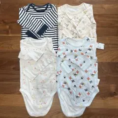 ユニクロ　長袖ベビー肌着　まとめ売り　4枚セット　80cm