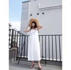 【KATRIN TOKYO】ホワイトノースリーブ ロングワンピース
