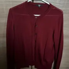バーガンディ カーディガン