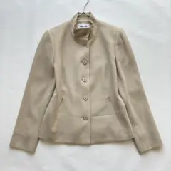 フォクシー テーラードジャケット ウール シングルボタン ベージュ 38 