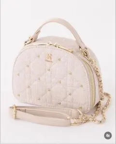 NICE CLAUP キルティングショルダーバッグ ピンク LUMINE限定