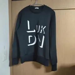 LUKDY プリント スウェット ブラック