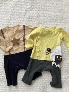 男の子　ロンパース2点セット
