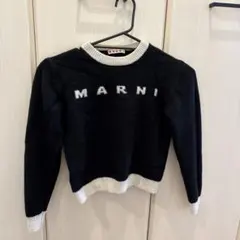 値下げ！MARNI 長袖セーター ブラック/ホワイト サイズ14のサムネイル