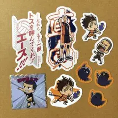 ハイキュー モバイルステッカーコレクション フレークシール 西谷夕 田中龍之介