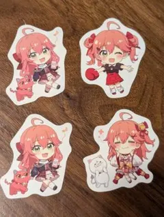 スシローコラボ　さくらみこピック3種4枚セット