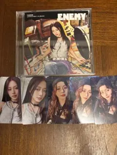 ENEMY TWICE ツウィ盤 CD4枚 シリアル付き トレカ無し TZUYU TWICE ツウィ『ENEMY』ソロ盤トレカ セミコンプ 4枚セット TZUYU