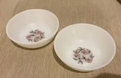 ★Fire-King Fleurette Berry Bowl 2個セット★のサムネイル